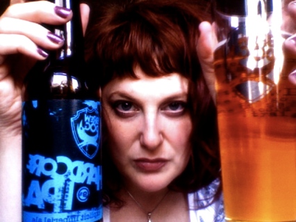 Brew Dog Hardcore IPA and my metal face. 